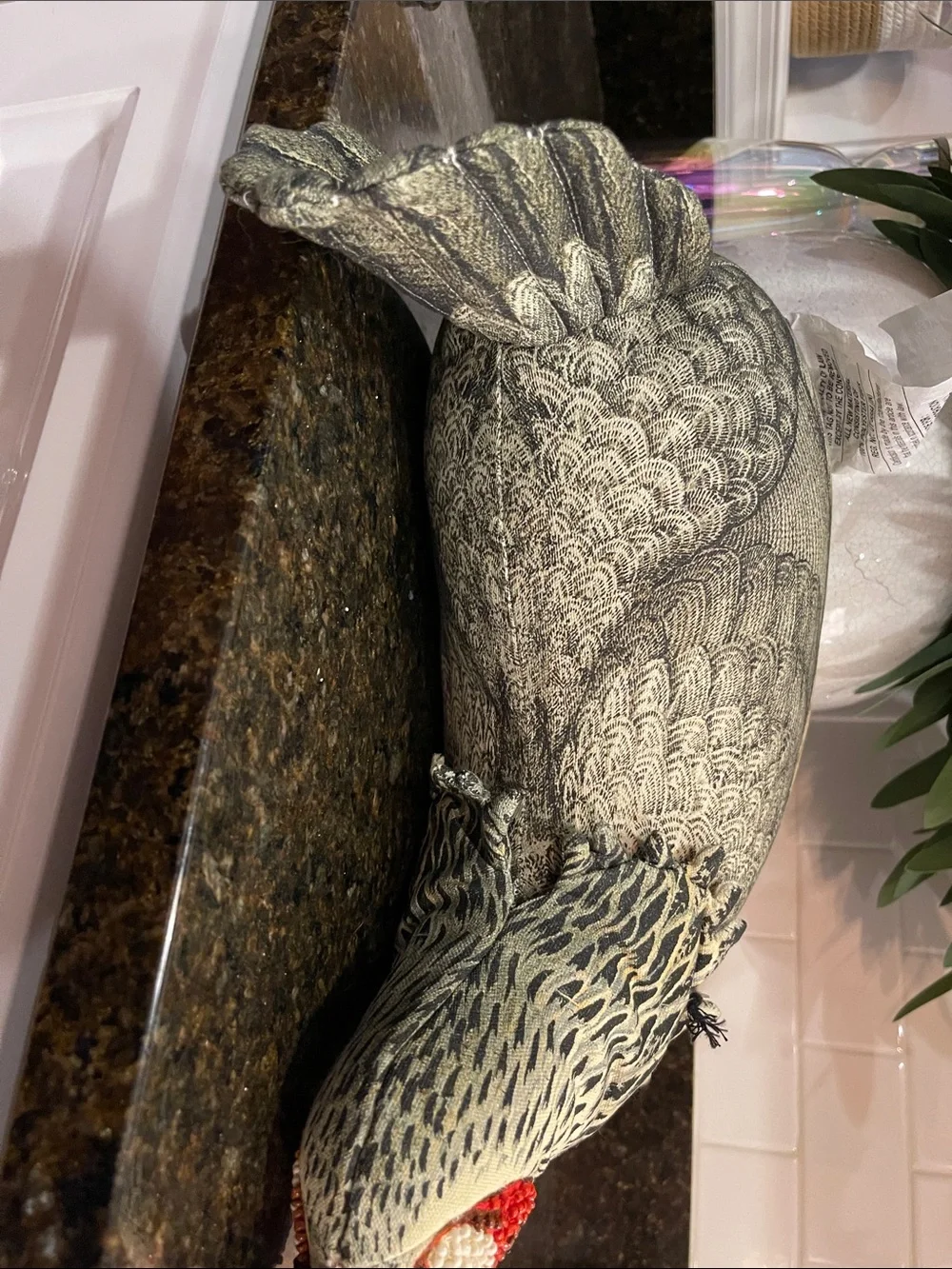John Derian for Target Beaded  Chicken Pillow